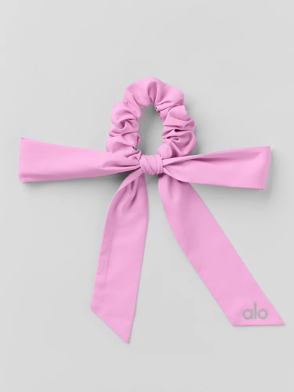 NWT Alo Love Knots Tie Scrunchie in Candy Heart Pink